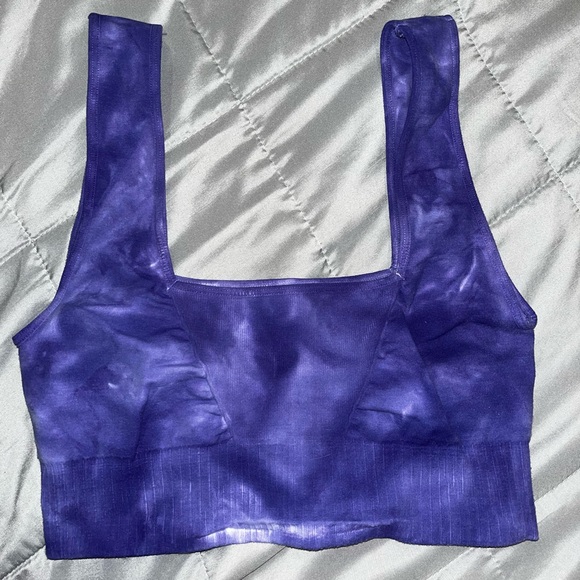 Free People Good Karma Bra Tie Dye Atlas mountain size M/L with Logo - Picture 3 of 12